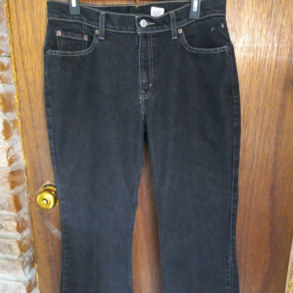 Levis black 515 bootcut low-rise 12 misses